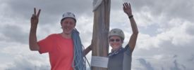 Sabine und Egbert nach Plaisirroute am Jegihorn